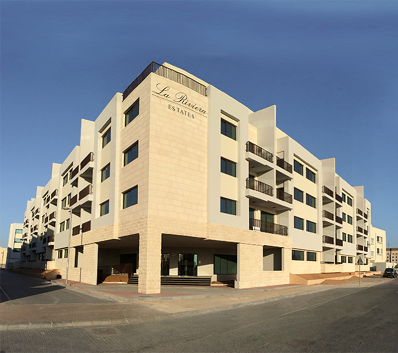 La Riviera Estate in Dubai Silicon Oasis, Dubai is a facilities management client of Al Thuriah's cleaning and maintenance services company in the UAE
