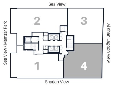 3 Bedroom Type 4 Floor Level Layout