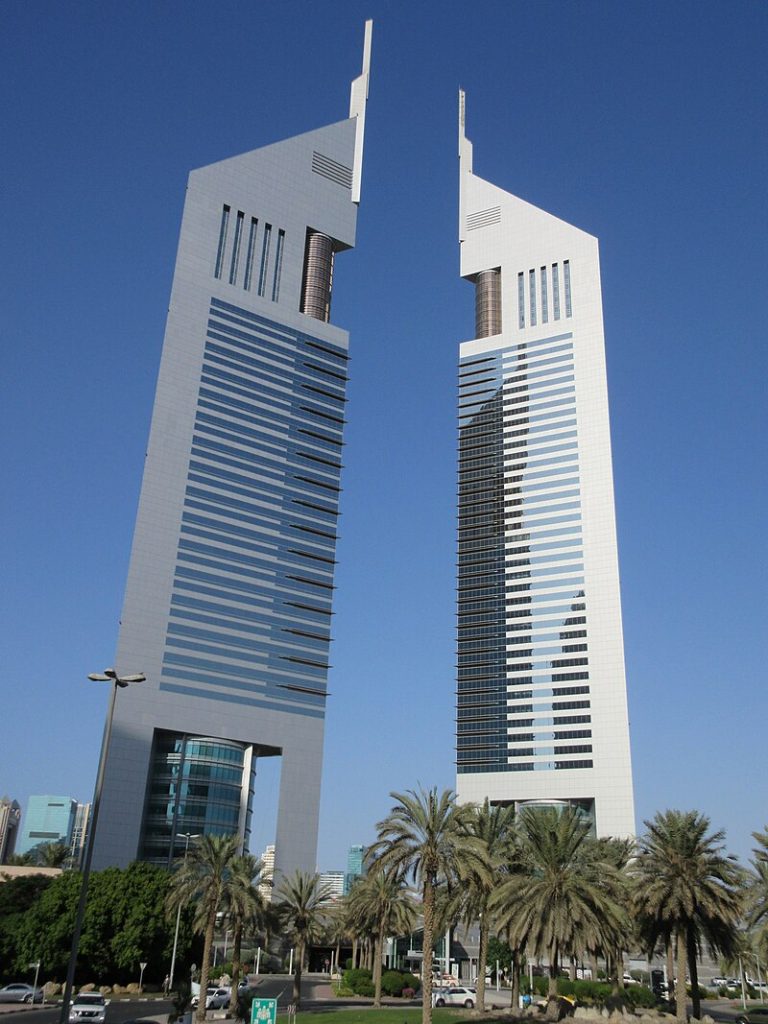 Emirates Office Tower is a facilities management services client of Al Thuriah's building maintenance company in UAE