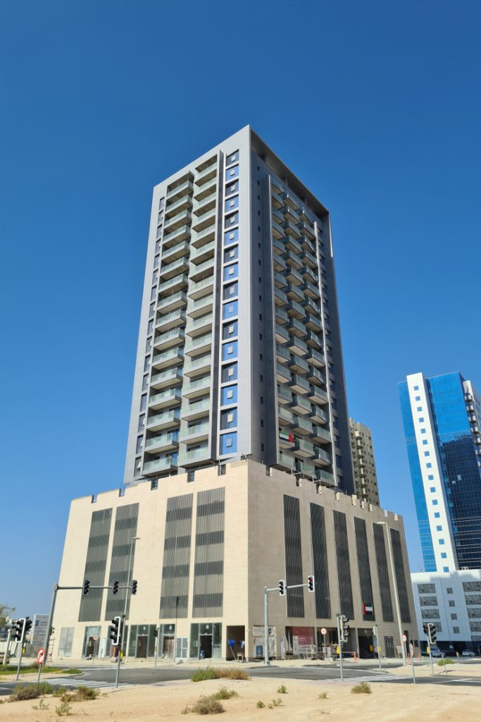 The Residence 9 in Jumeirah Village Circle (JVC), Dubai is a facilities management services client of Al Thuriah's building maintenance company in UAE